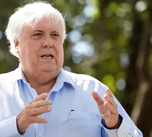 Clive Palmer wants to build a major coalmine 10km from the waters of the Great Barrier Reef, north of Rockhampton. Photograph: Dave Hunt/AAP