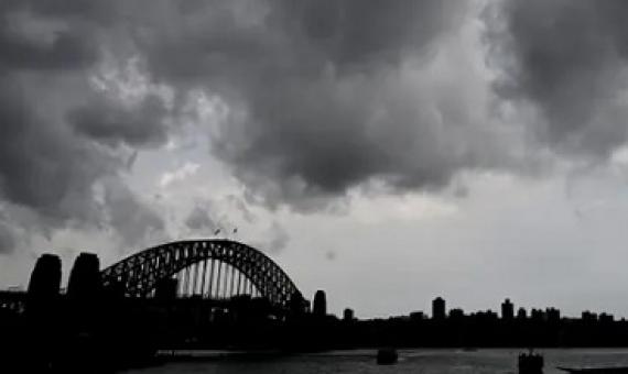 Storm clouds over Sydney. Photograph: Peter Parks/AFP via Getty Images