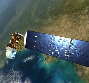 An artist’s rendering of Landsat 8. Credit: NASA/Goddard Space Flight Center Conceptual Image Lab