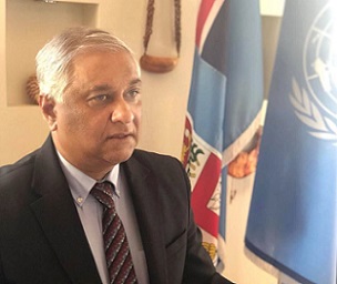 Fiji’s Permanent Representative to the United Nations (UN) Ambassador Satyendra Prasad. Picture: SUPPLIED
