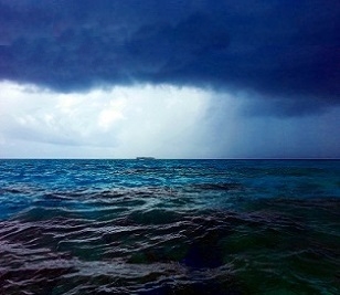 Raincloud, Funafuti Conservation Area, Tuvalu. Credit - V. Jungblut