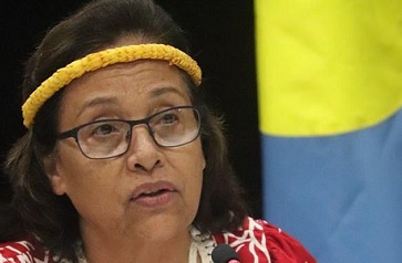 The caretaker president of the Marshall Islands, Hilda Heine, says the new details are disturbing.  Photo: Office of the President of the Marshall Islands