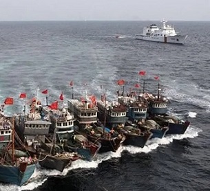 File photo of Chinese fishing fleet. Photo Credit: Tasnim News Agency