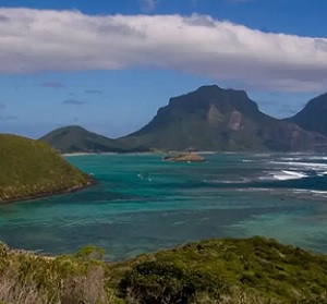 A view of Mount Lidgbird and Mount Gower on Lord Howe Island. Image: Fanny Schertzer (Fair Use)
