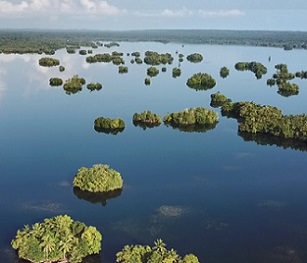 Lake Tegano, Rennell, Solomon Islands. credit - https://www.solomonstarnews.com/