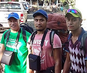 Some of the members of the field survey in the rainforest of Uafato which included village residents and SCS and MNRE staff. 