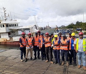 The participants of the first ever Boarding and Inspection training. Credit - https://dailypost.vu/