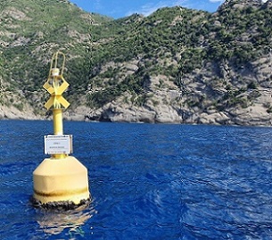 Buoy delimiting the integral protection zone of the Portofino marine protected area. Credit: Joachim Claudet