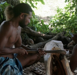 Keeping traditional Micronesian canoe carving alive. Credit - https://www.pacificislandtimes.com/