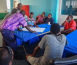 Group discussions during the Coastal Fisheries symposium. Credit - https://dailypost.vu/