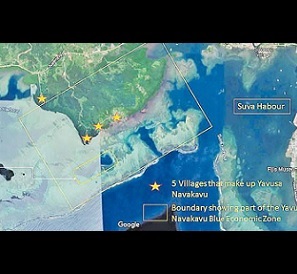 Navakavu blue zone location map. Credit - www.fijitimes.com
