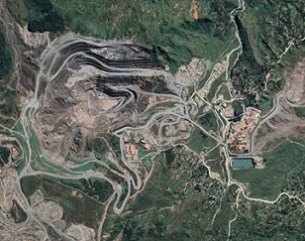 The Porgera gold mine in Papua New Guinea. Source: Google Maps