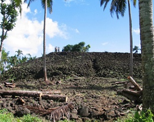 Pulemelei mound, Savaii Samoa. Credit - Helene Martinsson-Wallin