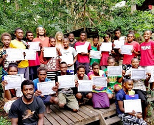 Final certificates given out to students who participated in the Environment Camp. source - https://dailypost.vu