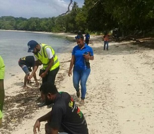 fisheries officers conducting observations. credit - Nalau Ben