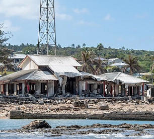 Tonga tsunami damage. Photo: Petty Officer Chris Weissenborn/ New Zealand Defence Force.