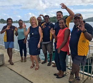 British High Commissioner to Vanuatu with Big Blue and VESS staff. Credit - https://dailypost.vu/
