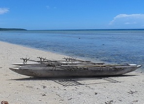 Canoe in Siviri village, North Efate, Vanuatu. Credit - V. Jungblut