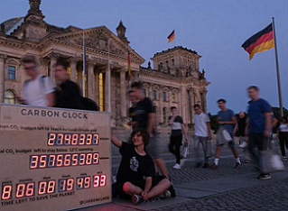 Carbon Clock, Berlin, Germany. photo credit - Sean Gallup/Getty
