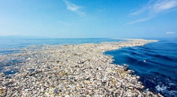 a portion of the great pacific garbage patch. source - eradicateplastic.com