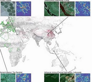 Satellite mapping of human pressure on land. Credit - Environmental Research Letters (2021). DOI: 10.1088/1748-9326/abe00a