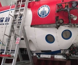 The submersible "Deep Sea Warrior", used by Ruoyu Sun's team. Credit: Ruoyu Sun and IDSSE-CAS