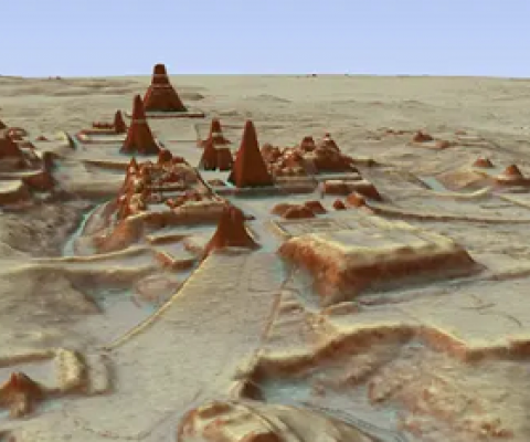 The Earth Archive plans to use Lidar, which has been used to reveal archaeological treasures such as the Mayan city of Tikal. Photograph: Canuto and Auld-Thomas/AP
