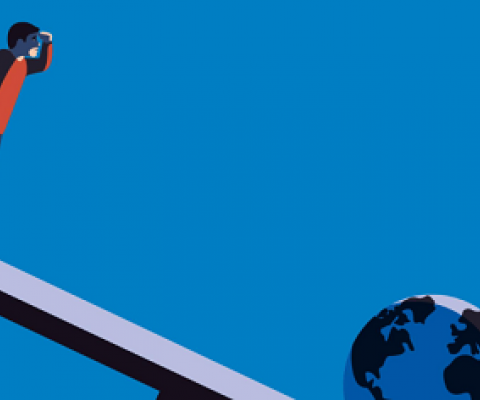 Globally, humans are better off today than on the first Earth Day. ILLUSTRATION BY ANNA PARINI