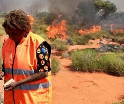  In northern Australia, traditional owners’ deep knowledge of country allows them to use fire to manage the land. Photograph: Helen Davidson/The Guardian