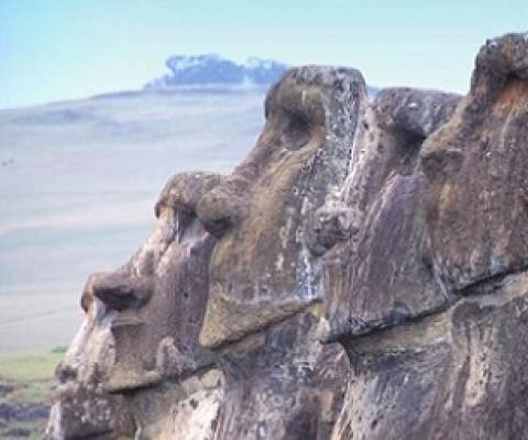 Moai statues on Easter Island. Credit - CC0 Public Domain