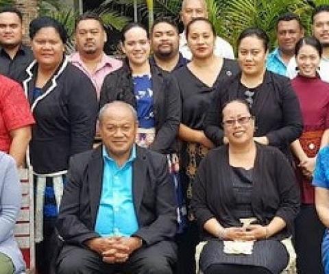 Participants and facilitators, at the Tonga Ocean Plan mapping workshop in Nuku’alofa last year. Photo: ENVIRO NEWS