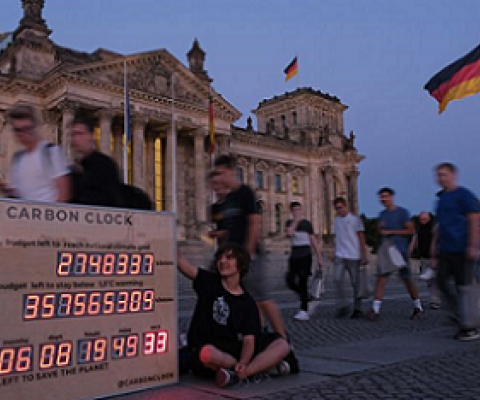 Carbon Clock, Berlin, Germany. photo credit - Sean Gallup/Getty