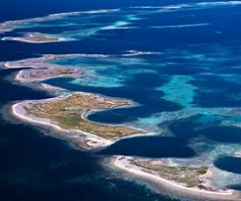 University of Adelaide researchers say heating of oceans could disrupt healthy marine food webs around the world. File photo of Houtman Abrolhos Islands, Western Australia. Photograph: Alamy