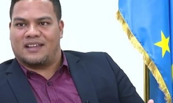 Tuvalu Foreign Minister Simon Kofe. Credit - https://pina.com.fj/