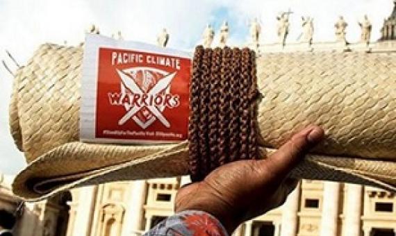 Pacific Climate Warriors - creative action to trigger better responses to climate crisis. Credit - Resilience