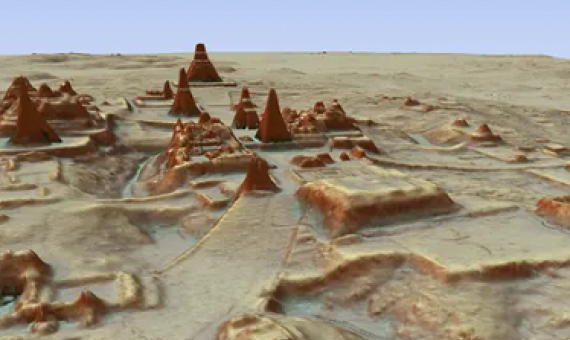 The Earth Archive plans to use Lidar, which has been used to reveal archaeological treasures such as the Mayan city of Tikal. Photograph: Canuto and Auld-Thomas/AP