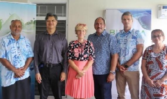 Group photo of EU delegation, IUCN and NTF. Credit - Epeli Nakautoga, IUCN Oceania