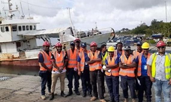 The participants of the first ever Boarding and Inspection training. Credit - https://dailypost.vu/