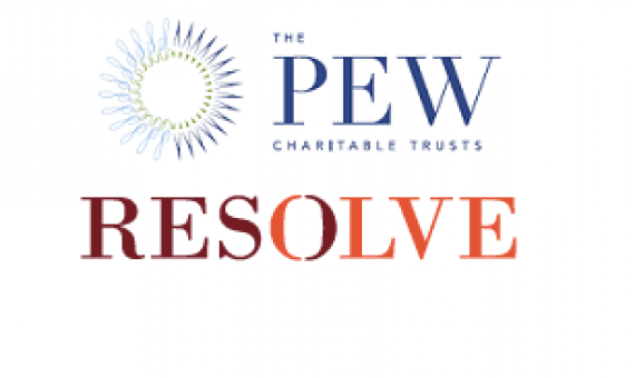 PEW and RESOLVE logos