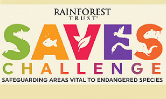 Rainforest Trust SAVES challenge logo. Credit - https://www.rainforesttrust.org/