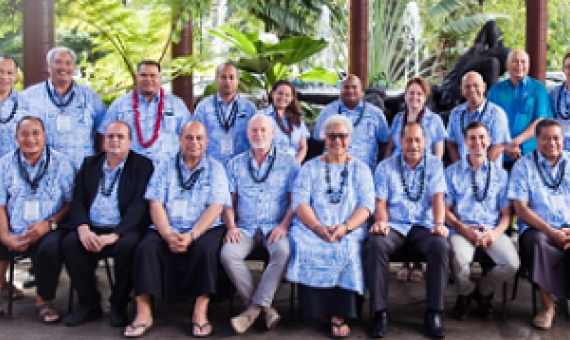 group photo of pacific environment ministers during the SPREP high level Talanoa.