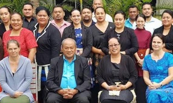 Participants and facilitators, at the Tonga Ocean Plan mapping workshop in Nuku’alofa last year. Photo: ENVIRO NEWS