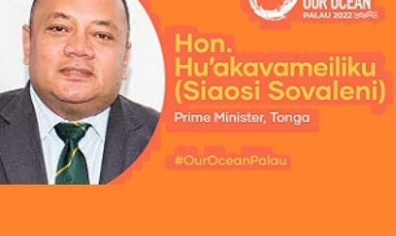 Tongan Prime Minister at Palau Our Oceans Conference. Credit - Our Ocean Palau