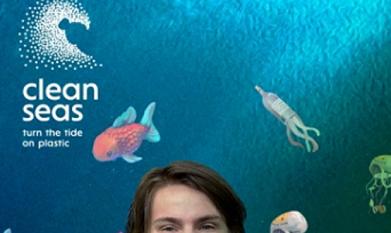 Clean Seas augmented reality experience. source - https://www.unenvironment.org/