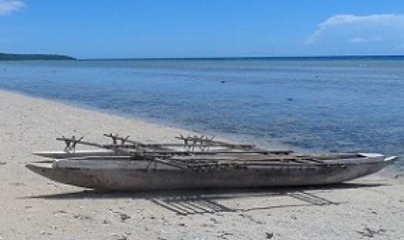 Canoe in Siviri village, North Efate, Vanuatu. Credit - V. Jungblut