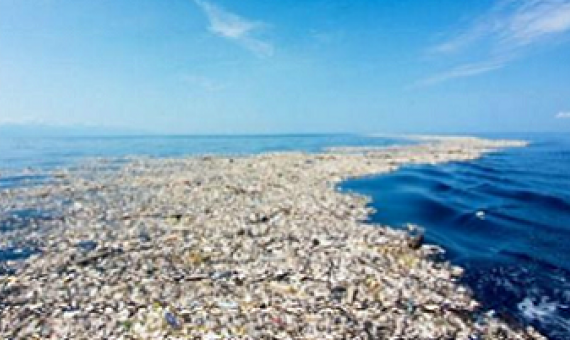 a portion of the great pacific garbage patch. source - eradicateplastic.com