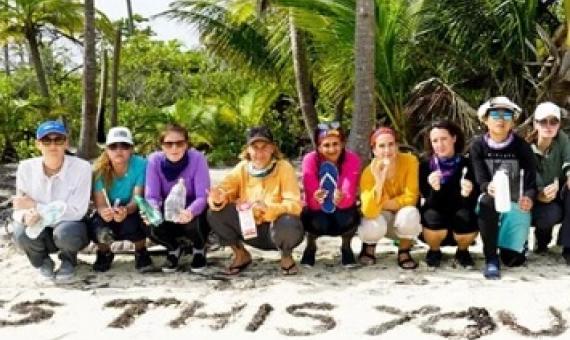 All-female ocean plastic research mission sets sail for "trash gyre"